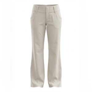 Alice + Olivia Slay Heart Ivory White Wide Leg Jeans